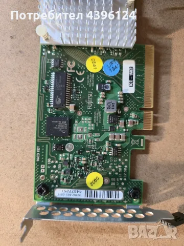 Сърварен контролер Fujitsu D2607-A21 (LSI SAS2008 / LSI 9211-8i – 6Gb/s SAS/SATA PCI Express x8 , снимка 3 - Други - 55646957