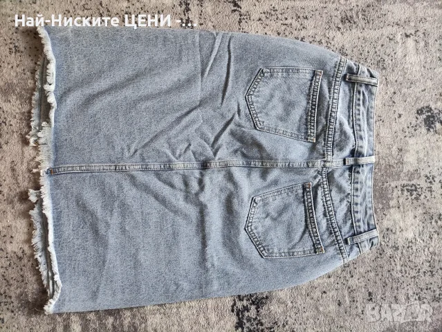 Дамска дънкова пола , снимка 3 - Поли - 55322713