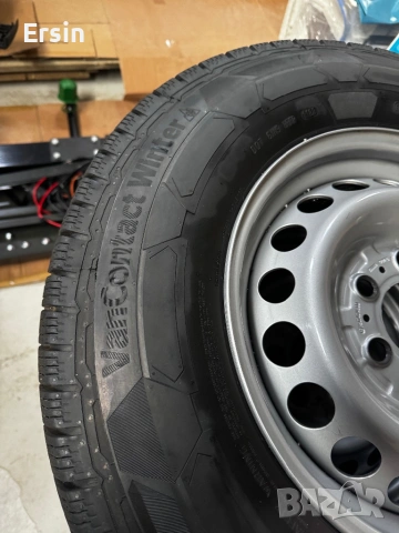 Гуми с Оригинални джанти 225/75 R16 C Continental VanContact Winter Свалени  от чисто нов HYMER 4x4 , снимка 4 - Гуми и джанти - 54549631