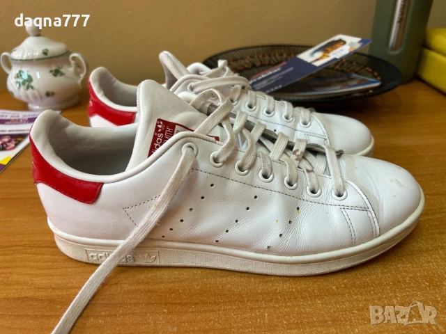 Маратонки ADIDAS STAN SMITH Running White/ Running White/ Red 42 номер