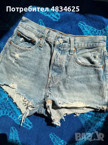 Levi's Premium 501 къси дънки - Размер 24" (XS) - Винтаж стил - Размяна възможна, снимка 5 - Къси панталони и бермуди - 55295834