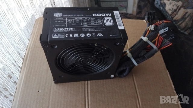 Компютърно захранване 600W CoolerMaster RS-600-ACAB-B1 80 Plus EU 230V 120mm FAN, снимка 2 - Захранвания и кутии - 54724546