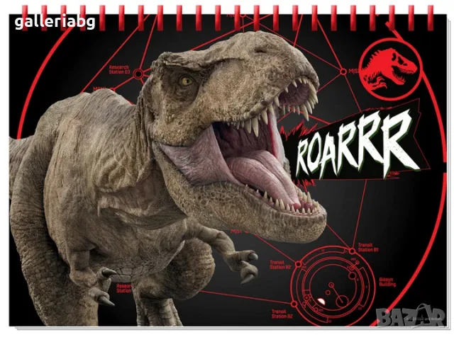 Комплект за рисуване Jurassic World – 14 маркера, пастели и бои, снимка 3 - Рисуване и оцветяване - 55566968