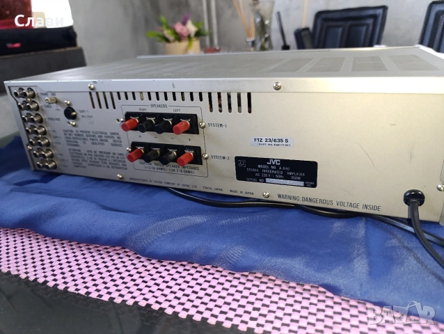 Усилвател JVC AX-40 , снимка 4 - Ресийвъри, усилватели, смесителни пултове - 54937361