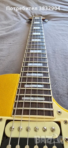 Електрическа Китара Stagg SEL-STD Gold Top Les Paul Type, снимка 5 - Китари - 54761896