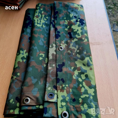 Камуфлажни платнища с капси Тип Flecktarn, снимка 6 - Къмпинг мебели - 36905615