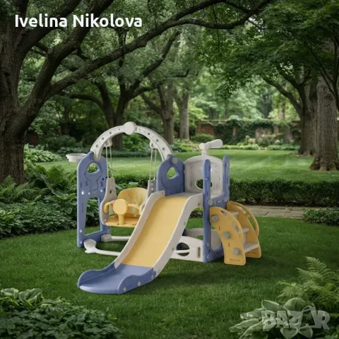 Детска пързалка с люлка и катерушка , снимка 6 - Детски люлки - 55338474
