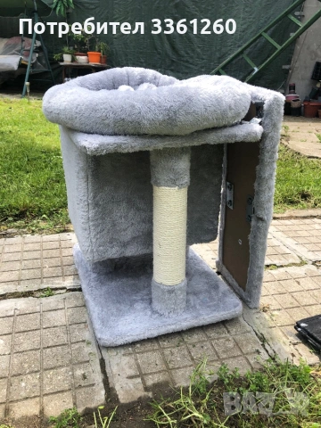 Котешка къщичка с драскалка  и легло, снимка 4 - За котки - 54602956