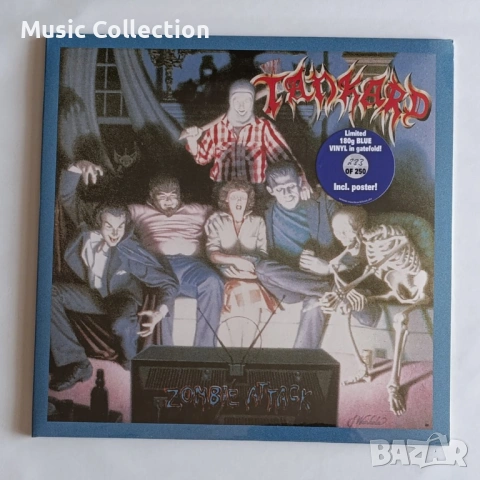 TANKARD - Zombie Attack (LP - Blue Vinyl) NEW & SEALED Thrash Metal