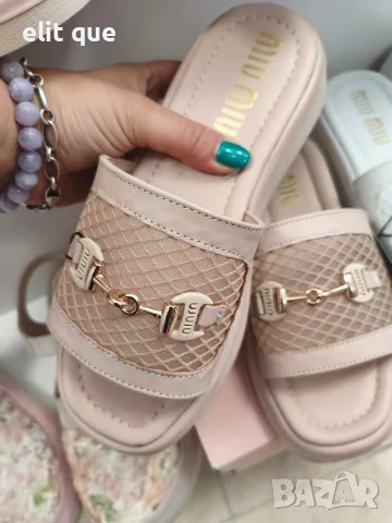 дамски чехли Gucci miu miu 