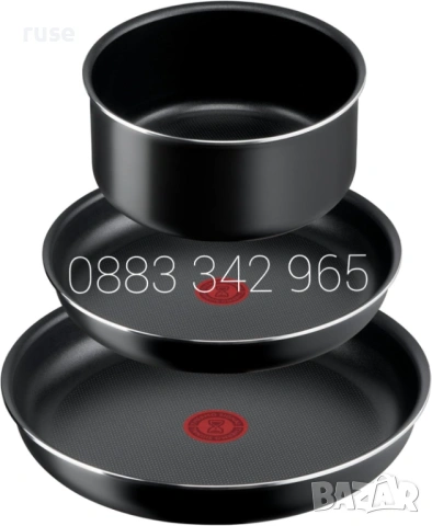 НОВИ! Комплект съдове Tefal Ingenio 7 части с нож и белачка Tefal, снимка 3 - Съдове за готвене - 54551231