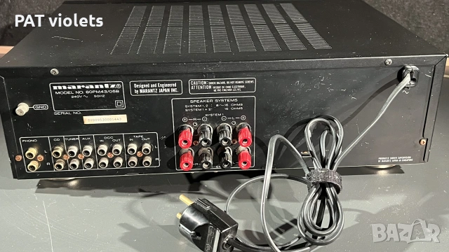 marantz 80pm43 усилвател като нов, снимка 5 - Ресийвъри, усилватели, смесителни пултове - 55249200