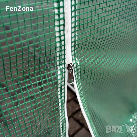 Покривало за оранжерия 3x2x2м – 2 врати ,Армирано UV , с цип и 6 прозорци (без рамка), снимка 7 - Оранжерии - 54051321