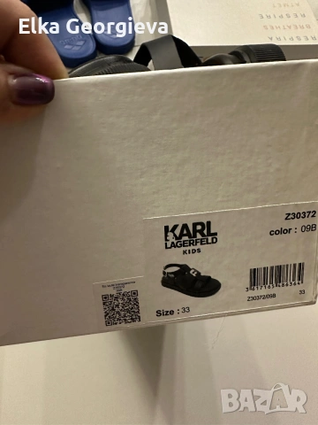 Детски сандали KARL LAGERFELD за момиче номер 33, снимка 5 - Детски сандали и чехли - 55063725