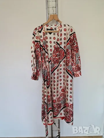 Страхотна дълга рокля ZARA , размер L / XL, снимка 9 - Рокли - 55358730