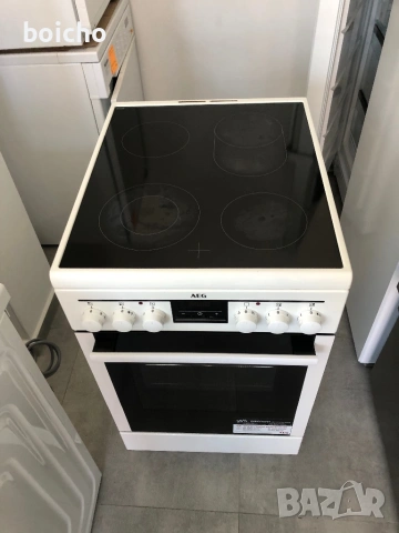 Свободностояща печка AEG 47095VD-wn 50 см, снимка 2 - Печки, фурни - 54309006