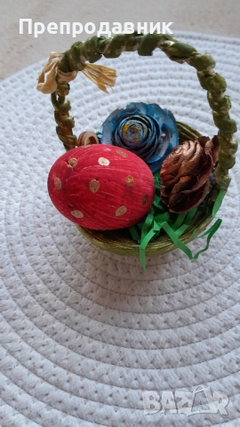 Празнична Ръчно Изработена Кошничка – Великденски Уют, снимка 3 - Декорация за дома - 54003092