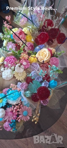 букет от соеви свещи , снимка 6 - Декорация за дома - 54004913