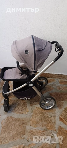 Детска Комбинирана количка KIKKA Boo VICENZA GREY 3 в 1, снимка 2 - Детски колички - 55092344