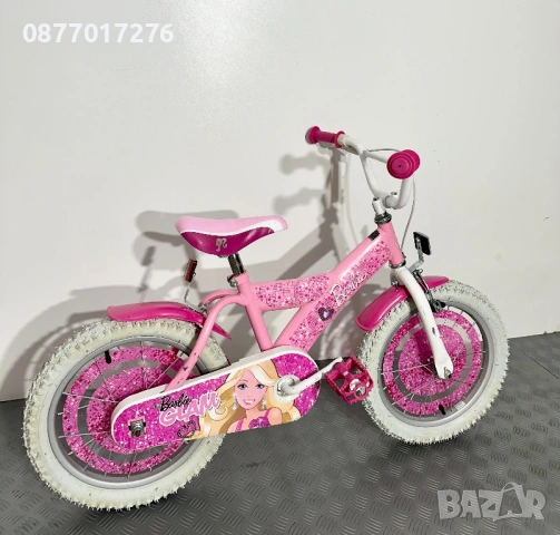 Детски велоспиед Barbie за момиче 16 цола/ колело, снимка 3 - Велосипеди - 54629117