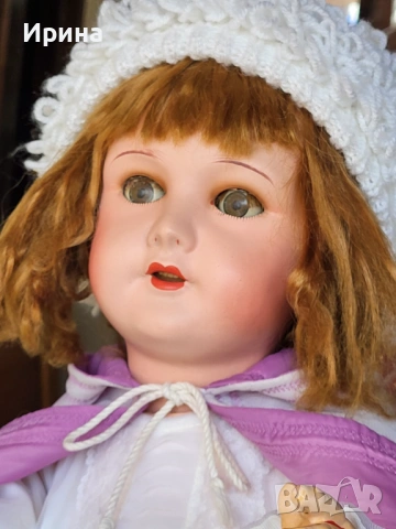 Антична кукла от композит 1940-50 г, 67 см., снимка 3 - Кукли - 54238174