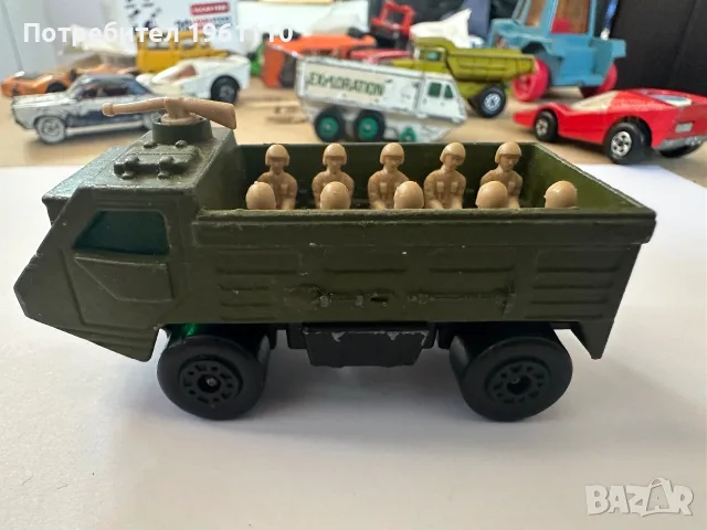1976 Винтидж военен транспортьор Matchbox Superfast #54 Lesney, военна играчка.