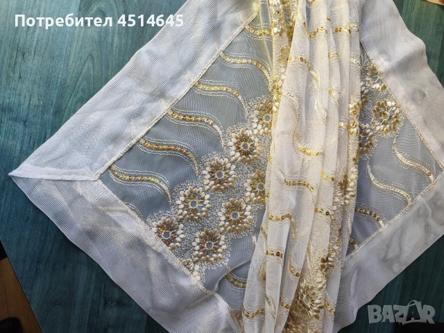 Карета тюл с коприна нови 65/65 см., снимка 2 - Гоблени - 52592963
