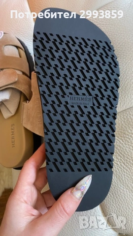 Чехли ЕРМЕС н.37* Hermes chypre sandals, снимка 7 - Чехли - 42728789