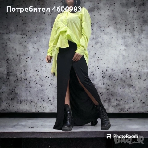 Жълта неонова риза с вериги, снимка 10 - Ризи - 54193420