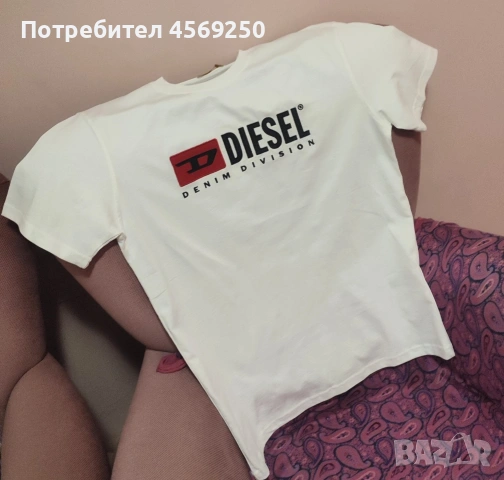СПЕШНО! ЧИСТО НОВА Тениска DIESEL Denim Division | Размер M невталена | ТОП ЦЕНА!, снимка 2 - Тениски - 55174178