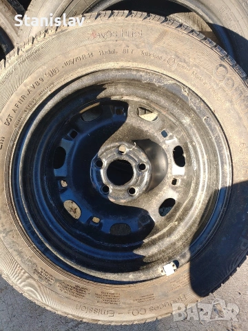 Гума с джанта 5x100 VW Vag 14 цола 165 70 R 14, снимка 2 - Гуми и джанти - 55094266