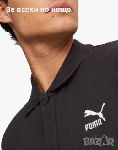 PUMA Classics Pique Shirt Black Мъжка Тениска👕Мъжка Блуза С Къс Ръкав Код P2824, снимка 4 - Тениски - 55320007