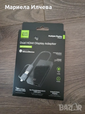 Mint Houz Dual HDMI Display Adapter 