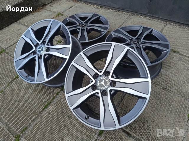 ОРИГИНАЛНИ джанти 17 ' цола 5x112 MERCEDES C KLASSE W205 / МЕРЦЕДЕС 7J ET48,5, снимка 3 - Гуми и джанти - 54783388