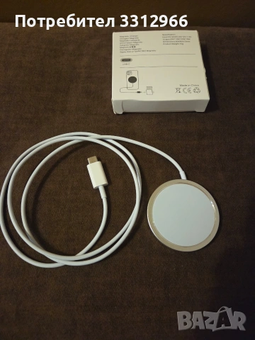 Магнитно безжично зарядно, Mag-Safe 15W бързо безжично зарядно, съвместимо с iPhone, снимка 3 - Apple iPhone - 54115437