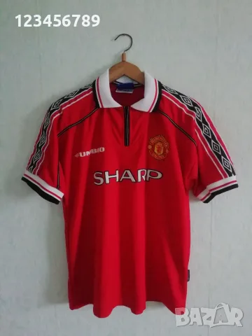 Manchester United Beckham Umbro 1998/1999/2000 оригинална тениска фланелка Бекъм Манчестър Юнайтед, снимка 2 - Тениски - 53438858