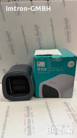 EVAPOLAR Преносим мини климатик  и овлажнител с вентилатор evaCHILL Mini AC 7.5W сив EV-500