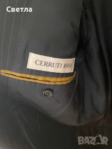 Мъжки костюм от марката Cerruti в размер Л, снимка 3 - Костюми - 54508884