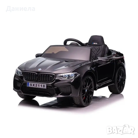 Ел. кола BMW M5 черна,EVAгуми,коженa, снимка 4 - Други - 55264912