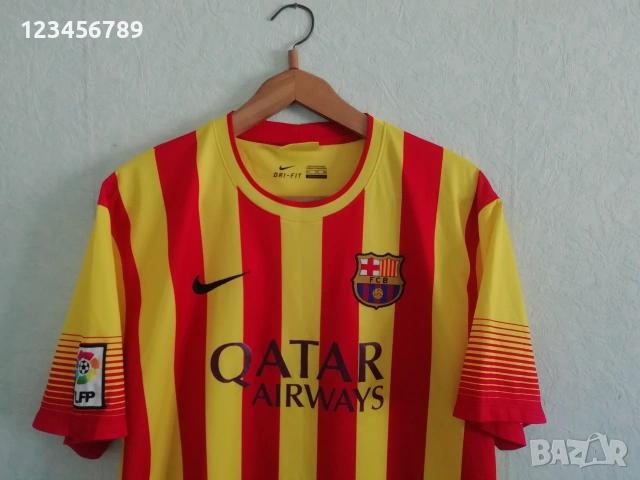 Barcelona Puyol Nike 2013-2014 оригинална фланелка тениска Барселона Пуйол екип 2XL , снимка 4 - Тениски - 53913563