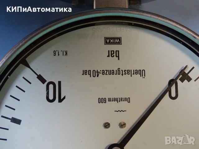 манометър Wika Duratherm 600 Ф160 0-10Bar, снимка 3 - Резервни части за машини - 54205516