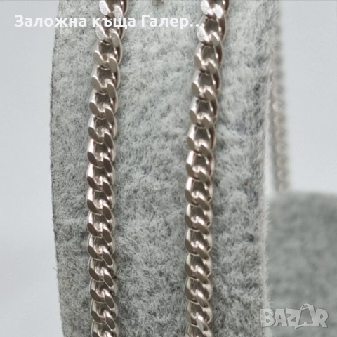 Сребърен синджир 925 - 7,32 г, снимка 4 - Колиета, медальони, синджири - 54556230