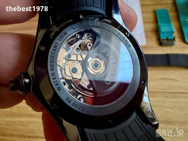 Corum Bubble Day Of The Death 47mm Limited Edition 88бр/Chronograph Titanium, снимка 7 - Мъжки - 54921876