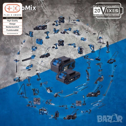 Акумулаторна косачка за трева Scheppach IXES BC MP220 X 21.5 Мини косачка за трева Мулчиране Косене, снимка 12 - Градинска техника - 54939878