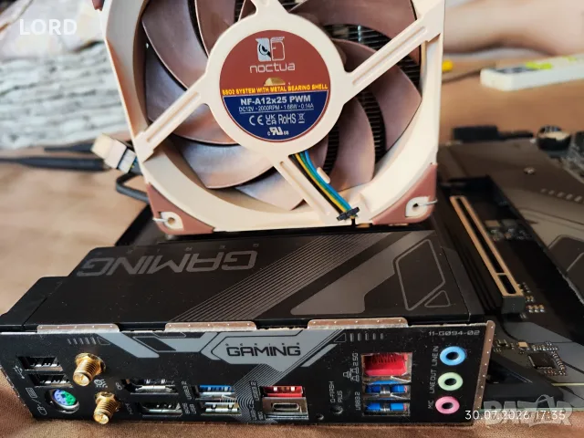 Комплект Ryzen 7 7800X3D, RAM 32GB DDR5 6000, Gigabyte B650 Gaming X AX, Noctua NH U12A, снимка 8 - Процесори - 55478690