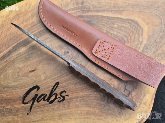 Нож ESEE USA Camp Lore PR4,Randall's Adventure,фултанг с кожена кания, снимка 9 - Ножове - 54752072