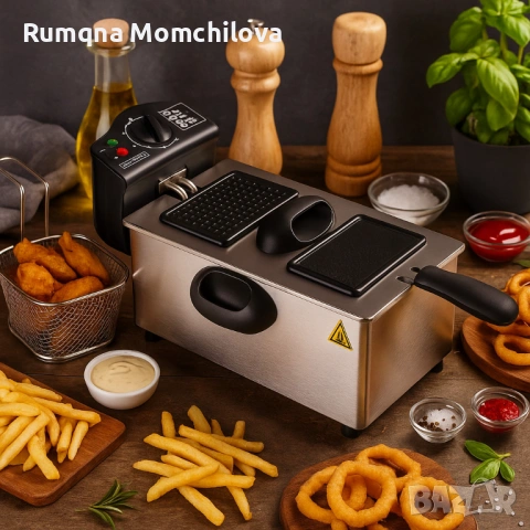 Електрически фритюрник , снимка 2 - Фритюрници - 54643004