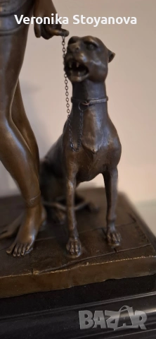 Бронзова статуетка-Клеопатра, снимка 4 - Колекции - 53997849