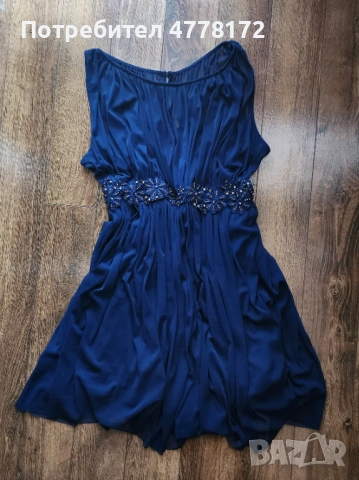 Къса синя рокля, снимка 2 - Рокли - 53985672