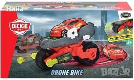Dickie Toys- Трансформиращо превозно средство 2 в 1, мотоциклет - дрон, снимка 7 - Коли, камиони, мотори, писти - 54543989